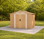 Abri de Jardin en Acier Galvanisé 2.3 m² 196x142x186cm Anti-UV avec Porte Coulissante